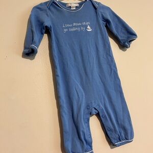 Pottery Barn Kids Blue Sailboat Bodysuit